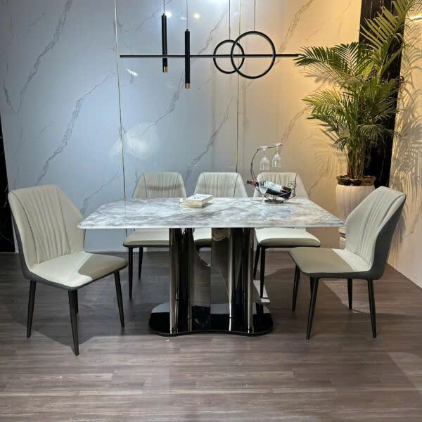 Bộ Bàn Ăn Siêu Tinh Thể Luxury  HV024