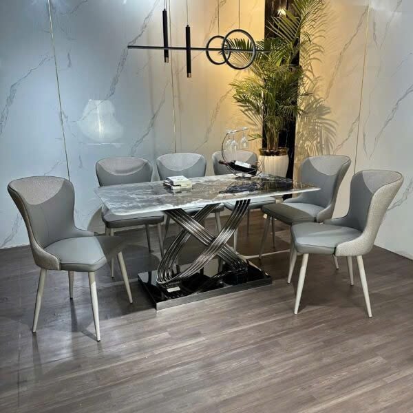 Bộ Bàn Ăn Siêu Tinh Thể Luxury  HV025