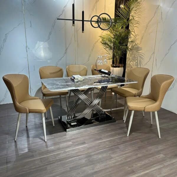 Bộ Bàn Ăn Siêu Tinh Thể Luxury  HV025