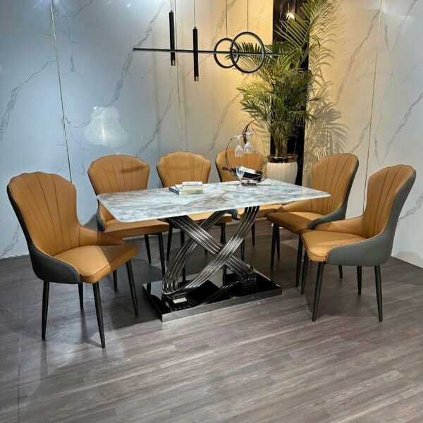 Bộ Bàn Ăn Siêu Tinh Thể Luxury  HV026