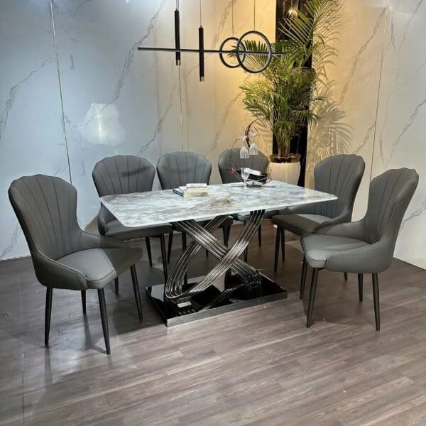 Bộ Bàn Ăn Siêu Tinh Thể Luxury  HV026