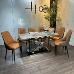 Bộ Bàn Ăn Siêu Tinh Thể Luxury  HV027