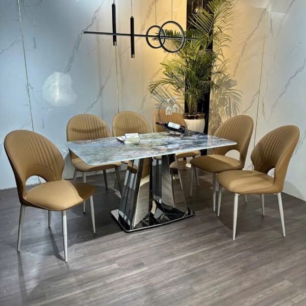 Bộ Bàn Ăn Siêu Tinh Thể Luxury  HV028