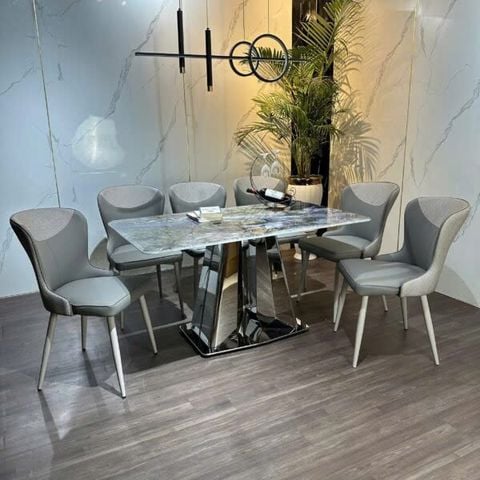 Bộ Bàn Ăn Siêu Tinh Thể Luxury  HV029