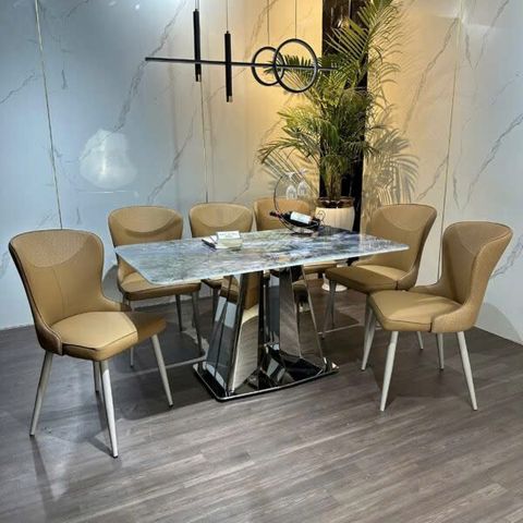 Bộ Bàn Ăn Siêu Tinh Thể Luxury  HV029