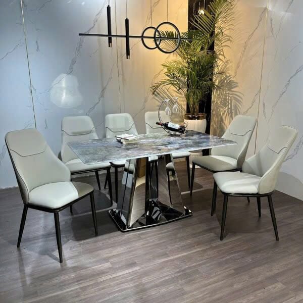 Bộ Bàn Ăn Siêu Tinh Thể Luxury  HV030