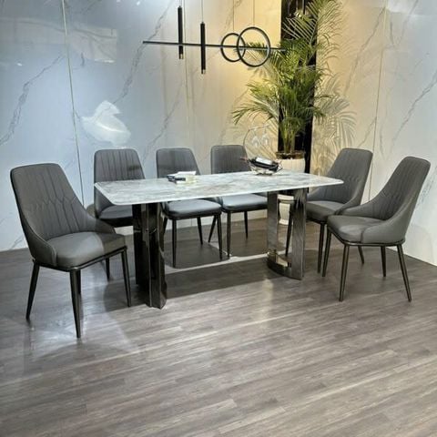 Bộ Bàn Ăn Siêu Tinh Thể Luxury  HV031