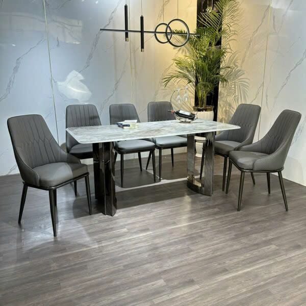 Bộ Bàn Ăn Siêu Tinh Thể Luxury  HV031