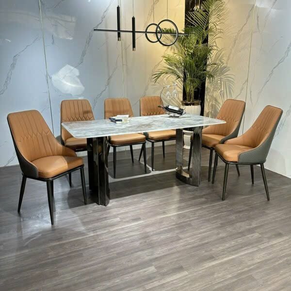 Bộ Bàn Ăn Siêu Tinh Thể Luxury  HV031