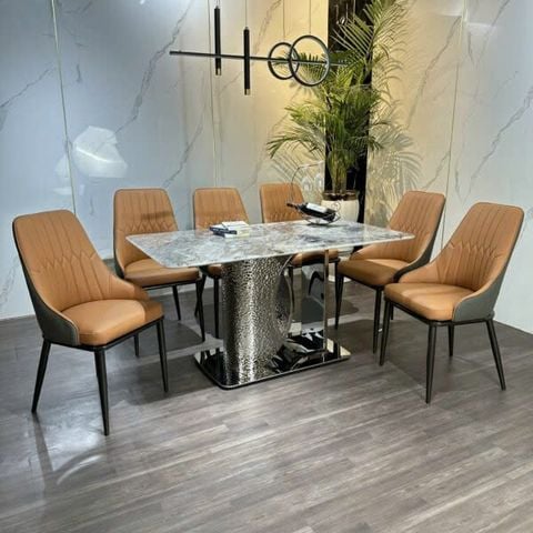 Bộ Bàn Ăn Siêu Tinh Thể Luxury  HV033