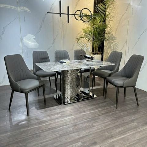 Bộ Bàn Ăn Siêu Tinh Thể Luxury  HV033