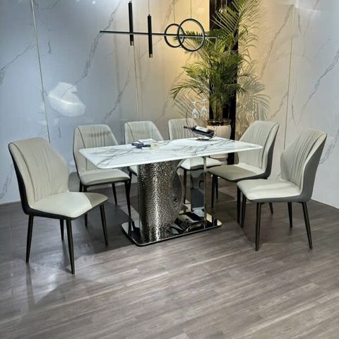 Bộ Bàn Ăn Siêu Tinh Thể Luxury  HV034