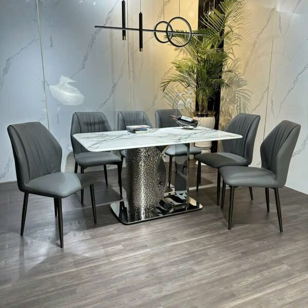 Bộ Bàn Ăn Siêu Tinh Thể Luxury  HV034