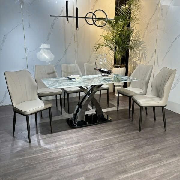 Bộ Bàn Ăn Siêu Tinh Thể Luxury  HV036