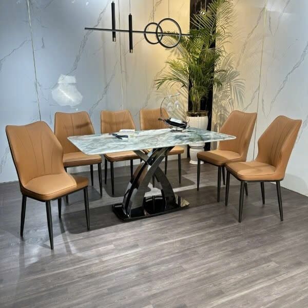 Bộ Bàn Ăn Siêu Tinh Thể Luxury  HV036