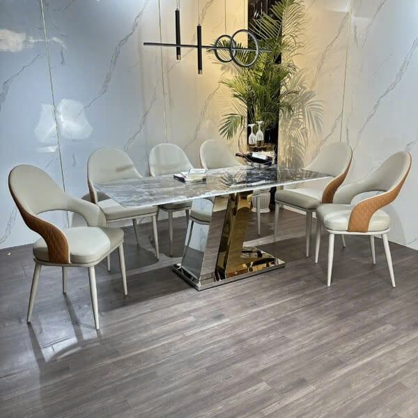 Bộ Bàn Ăn Siêu Tinh Thể Luxury  HV040