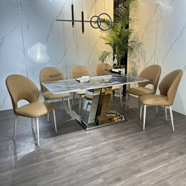 Bộ Bàn Ăn Siêu Tinh Thể Luxury  HV040