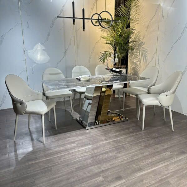 Bộ Bàn Ăn Siêu Tinh Thể Luxury  HV041