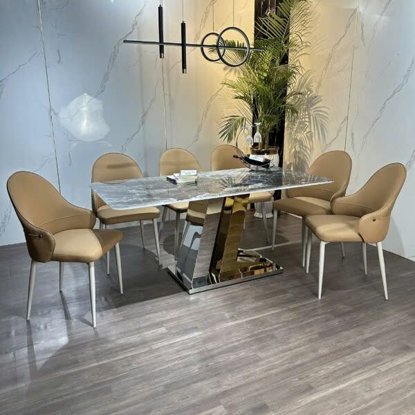 Bộ Bàn Ăn Siêu Tinh Thể Luxury  HV041