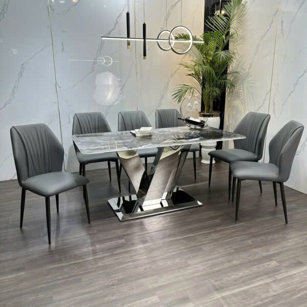 Bộ Bàn Ăn Siêu Tinh Thể Luxury  HV042