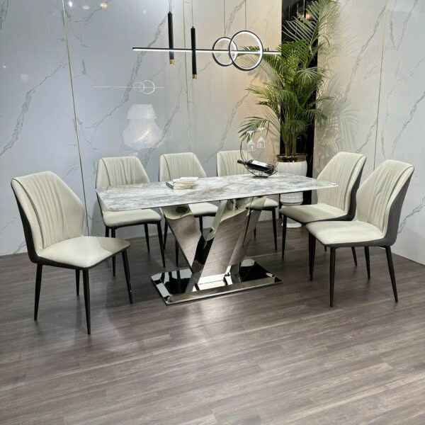 Bộ Bàn Ăn Siêu Tinh Thể Luxury  HV042