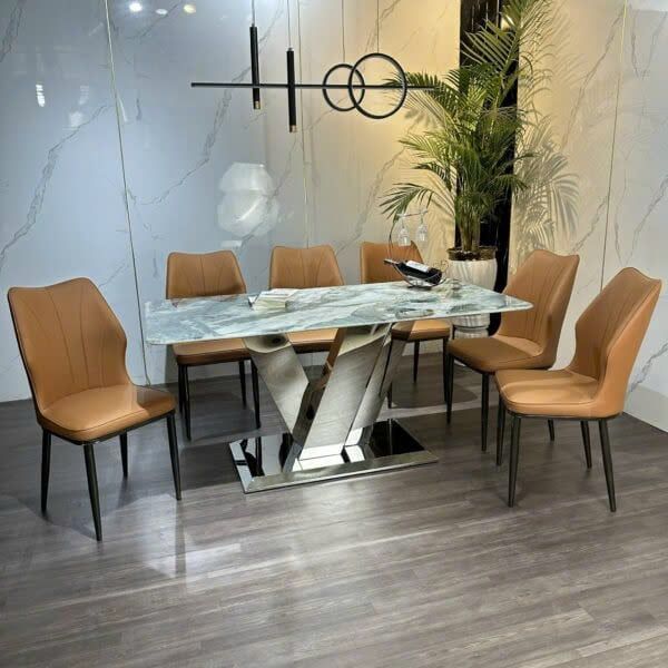 Bộ Bàn Ăn Siêu Tinh Thể Luxury  HV043