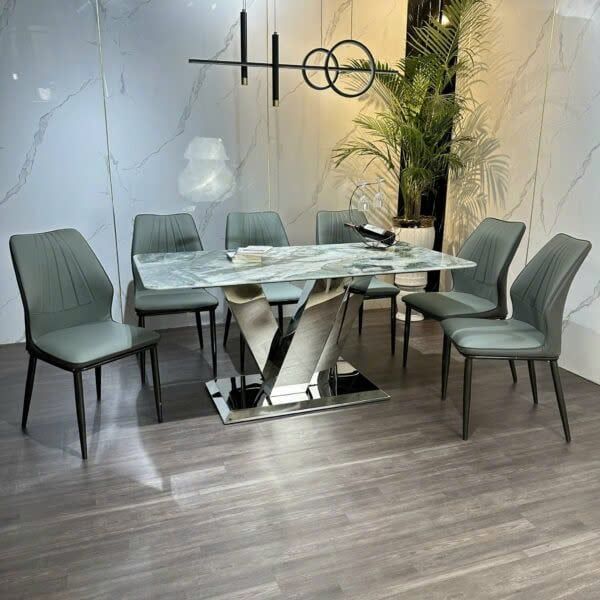 Bộ Bàn Ăn Siêu Tinh Thể Luxury  HV043