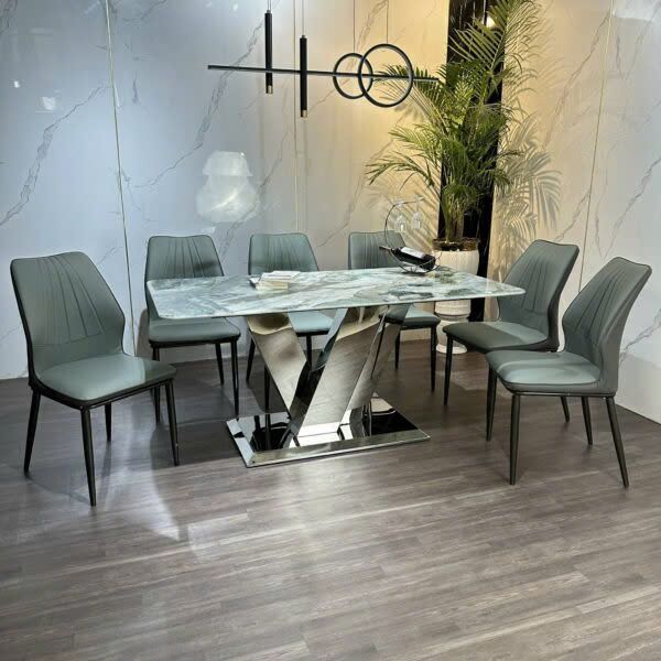 Bộ Bàn Ăn Siêu Tinh Thể Luxury  HV043