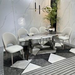 Bộ Bàn Ăn Siêu Tinh Thể Luxury  HV044