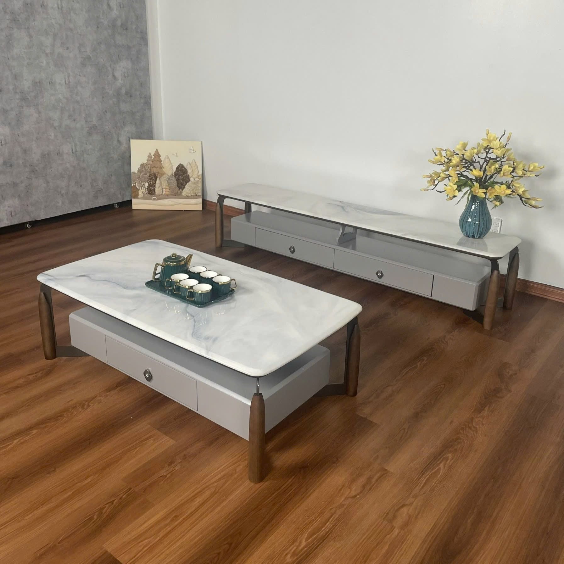 Bộ Bàn Trà Chữ Nhật - HV032