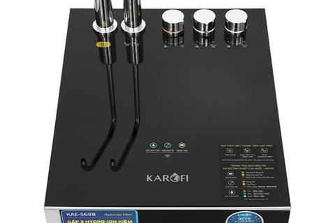 Máy lọc nước RO nóng nguội lạnh Hydrogen ion kiềm Karofi KAE-S688 12 lõi