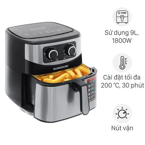 Nồi chiên không dầu Sunhouse SHD4035 9 lít