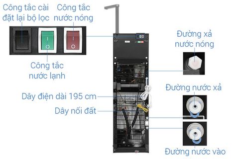 Máy lọc nước RO nóng nguội lạnh Toshiba TWP-W2396SVN(M) 10 lõi