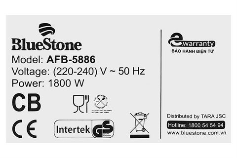 Nồi chiên không dầu BlueStone AFB-5886 9 lít