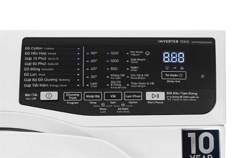 Máy giặt Electrolux Inverter UltimateCare 100 10 kg EWF1025DQWB