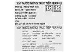 Bình nóng lạnh Ferroli 4500W MIDO-MSP 4.5S