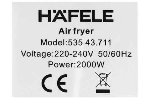 Lò chiên không dầu Hafele AF-602A (535.43.711) 11 lít