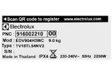 Máy sấy thông hơi Electrolux UltimateCare 9 kg EDV904H3WC
