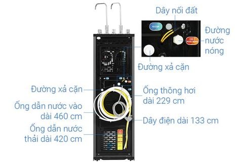 Máy lọc nước RO nóng nguội lạnh Karofi KAD-X56 11 lõi
