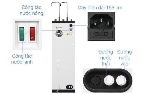 Máy lọc nước RO nóng nguội lạnh Mutosi MP-S1011 10 lõi