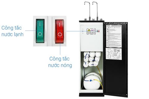 Máy lọc nước RO nóng nguội lạnh Hydrogen ion kiềm Mutosi MP-S1021H 10 lõi