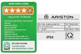 Bình nóng lạnh Ariston 20 lít 2500W SLIM3 20 R MT