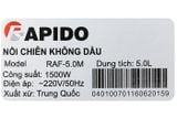 Nồi chiên không dầu Rapido RAF5.0M 5 lít