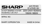 Nồi chiên không dầu Sharp KF-AF60EV-BK 6 lít