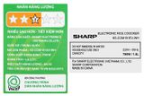Nồi cơm điện tử Sharp 1.8 lít KS-COM191EV-WH