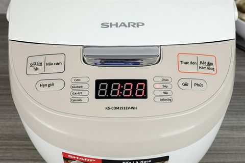 Nồi cơm điện tử Sharp 1.8 lít KS-COM191EV-WH