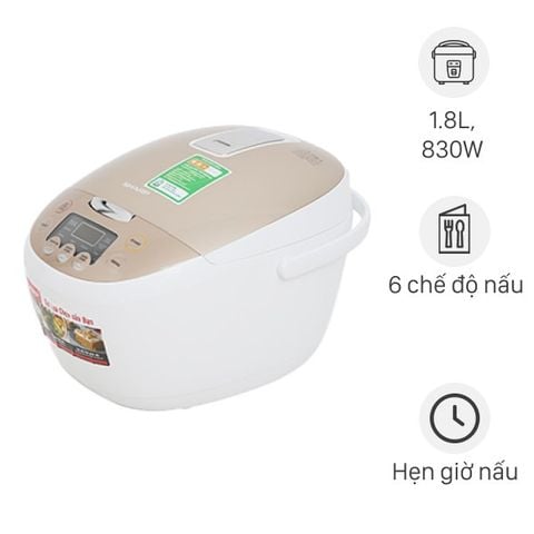 Nồi cơm điện tử Sharp 1.8 lít KS-COM181CV-GL