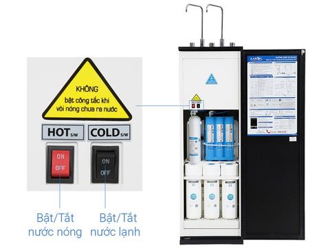 Máy lọc nước RO nóng nguội lạnh Karofi KAD-X60 10 lõi