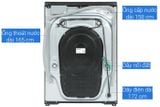 Máy giặt sấy Panasonic Inverter giặt 10.5 kg - sấy 6 kg NA-S056FR1BV