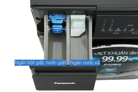 Máy giặt Panasonic Inverter giặt 10.5 kg - sấy tiện ích 2 kg NA-V105FR1BV